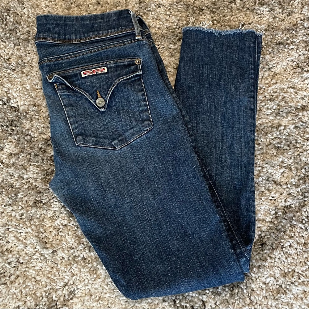 HUDSON Collin Flap Skinny Ankle Jeans |‎ Raw Hem | SRDN Wash | Size 30